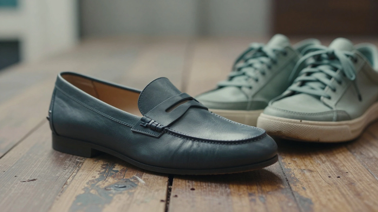 Минималистичные кожаные лоферы и кроссовки с экологичной подошвой без логотипов.